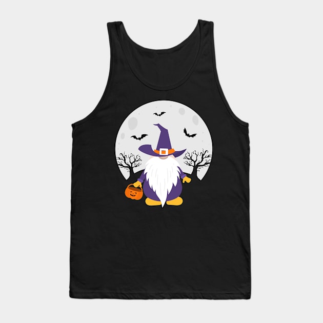 Halloween Gnome Tank Top by JabsCreative